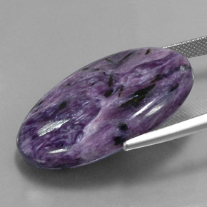 Charoite Gemstone in 31.6 x 21.1 mm Size for Sale, Charoite Stone in Violet Color