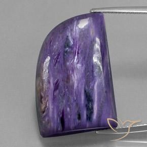 30.57 ct Fancy Charoite, 26.3 x 17.5 mm From Russia, Photo A
