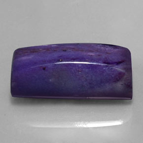 16.59 ct Violet Charoite Stone, Natural Charoite in Baguette Cabochon Shape for Sale
