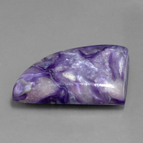 33.40 ct Violet Charoite Stone, Natural Charoite in Fancy Cabochon Shape for Sale