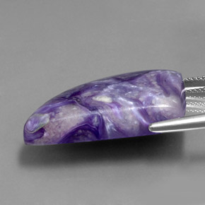 Charoite Gemstone in 28 x 18.7 mm Size for Sale, Charoite Stone in Violet Color