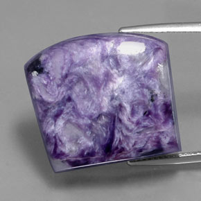 37.65 ct Violet Charoite Gemstone, Charoite Gem in Fancy Cabochon Shape for Sale.