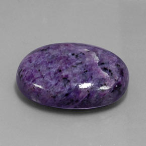 28.97 ct Violet Charoite Stone, Natural Charoite in Oval Cabochon Shape for Sale