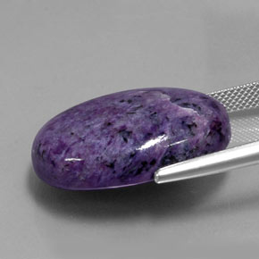 Charoite Gemstone in 25.4 x 18.5 mm Size for Sale, Charoite Stone in Medium-Dark Violet Color