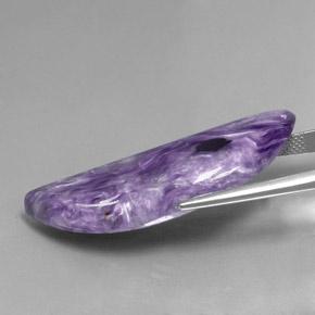Charoite Gemstone in 40.4 x 13.5 mm Size for Sale, Charoite Stone in Violet Color