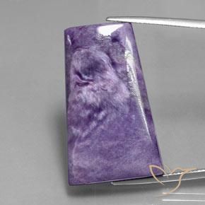 39.47 ct Baguette Charoite, 32.2 x 19.8 mm From Russia, Photo A