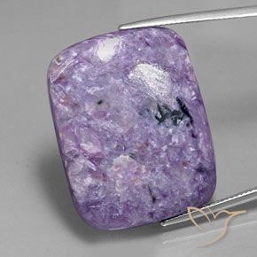 40.69 ct Cushion Charoite, 31.9 x 25.1 mm From Russia, Photo A