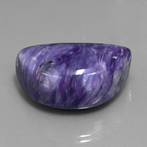 60.66 ct Violet Charoite Stone, Natural Charoite in Fancy Cabochon Shape for Sale