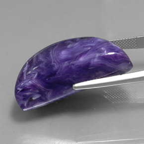 Charoite Gemstone in 31.8 x 18.2 mm Size for Sale, Charoite Stone in Violet Color