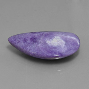 21.50 ct Violet Charoite Stone, Natural Charoite in Fancy Cabochon Shape for Sale