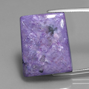32.07 ct Violet Charoite Gemstone, Charoite Gem in Fancy Cabochon Shape for Sale.