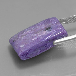 Charoite Gemstone in 23.3 x 19 mm Size for Sale, Charoite Stone in Violet Color