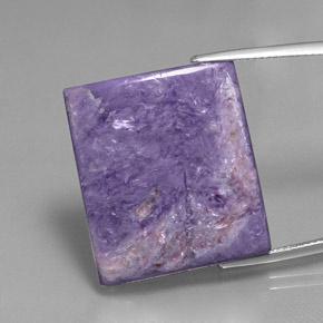 Multicolor Violet Charoite Gem - 23.8ct Cabochon a baguette (ID: 343631)