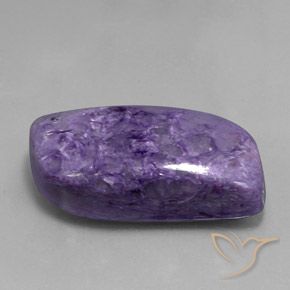 53.73 ct Violet Charoite Stone, Natural Charoite in Fancy Cabochon Shape for Sale