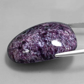 Charoite Gemstone in 37.4 x 29 mm Size for Sale, Charoite Stone in Violet Color