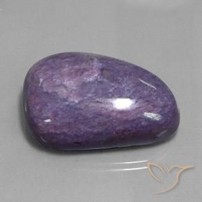 73.11 ct Violet Charoite Stone, Natural Charoite in Fancy Cabochon Shape for Sale
