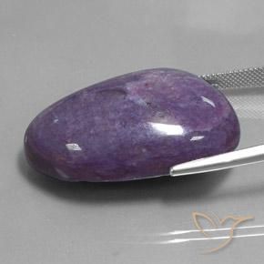 Charoite Gemstone in 33.2 x 26.3 mm Size for Sale, Charoite Stone in Mauve Violet Color