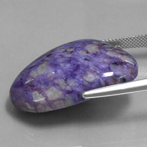 Charoite Gemstone in 30.5 x 22.5 mm Size for Sale, Charoite Stone in Violet Color