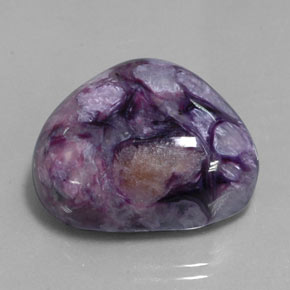43.55 ct Violet Charoite Stone, Natural Charoite in Fancy Cabochon Shape for Sale