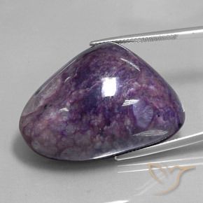 91.73 ct Fancy Charoite, 36.1 x 26.2 mm From Russia, Photo A