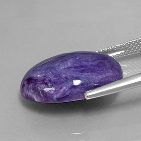 Charoite Gemstone in 18.3 x 13.4 mm Size for Sale, Charoite Stone in Violet Color
