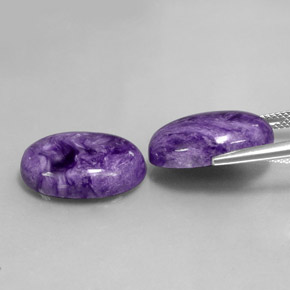 Charoite Gemstone in 18 x 13 mm (calibrated) Size for Sale, Charoite Stone in Violet Color