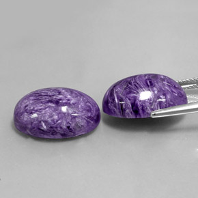 Charoite Gemstone in 18 x 13 mm (calibrated) Size for Sale, Charoite Stone in Violet Color