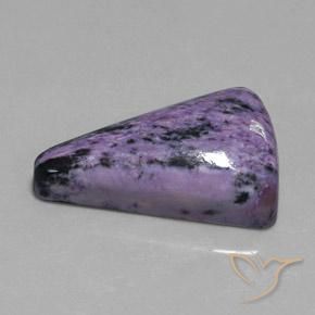 36.35 ct Violet Charoite Stone, Natural Charoite in Trillion Cabochon Shape for Sale
