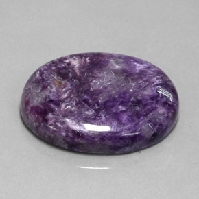36.50 ct Violet Charoite Stone, Natural Charoite in Oval Cabochon Shape for Sale
