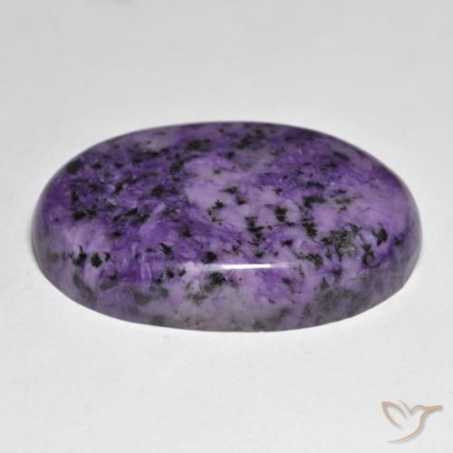 Charoite Gemstone in 29.3 x 20.2 mm Size for Sale, Charoite Stone in Deep Violet Color