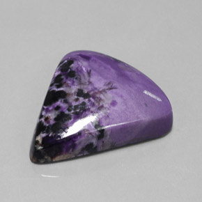 38.09 ct Violet Charoite Stone, Natural Charoite in Fancy Cabochon Shape for Sale