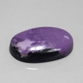 49.75 ct Violet Charoite Stone, Natural Charoite in Oval Cabochon Shape for Sale