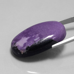 Charoite Gemstone in 33 x 20.9 mm Size for Sale, Charoite Stone in Violet Color