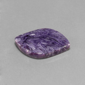 9.50 ct Violet Charoite Stone, Natural Charoite in Fancy Cabochon Shape for Sale