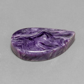 18.29 ct Violet Charoite Stone, Natural Charoite in Fancy Cabochon Shape for Sale