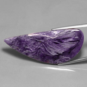 40.30 ct Violet Charoite Gemstone, Charoite Gem in Fancy Cabochon Shape for Sale.