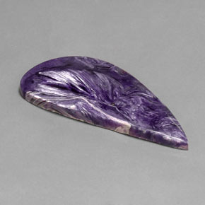 40.30 ct Violet Charoite Stone, Natural Charoite in Fancy Cabochon Shape for Sale