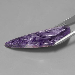 Charoite Gemstone in 51.4 x 21.8 mm Size for Sale, Charoite Stone in Violet Color