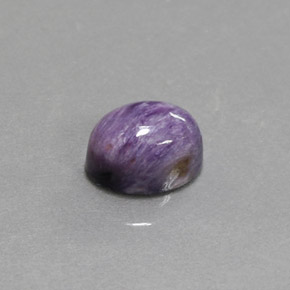 2.00 ct Violet Charoite Stone, Natural Charoite in Oval Cabochon Shape for Sale