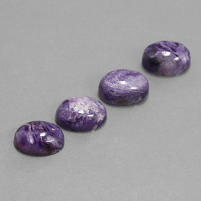 Charoite Gemstone in 8 x 6 mm (calibrated) Size for Sale, Charoite Stone in Violet Color