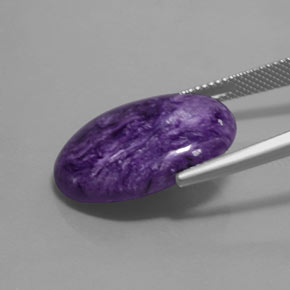 Charoite Gemstone in 22.2 x 16.1 mm Size for Sale, Charoite Stone in Violet Color