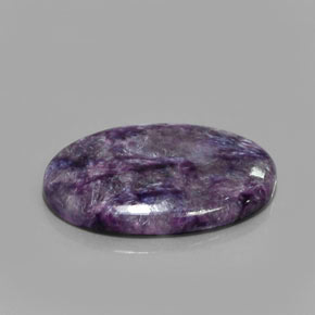 29.43 ct Violet Charoite Stone, Natural Charoite in Oval Cabochon Shape for Sale