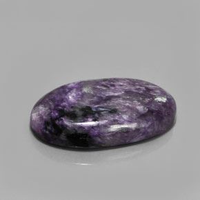 33.07 ct Violet Charoite Stone, Natural Charoite in Oval Cabochon Shape for Sale