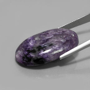 Charoite Gemstone in 30.6 x 19.3 mm Size for Sale, Charoite Stone in Violet Color