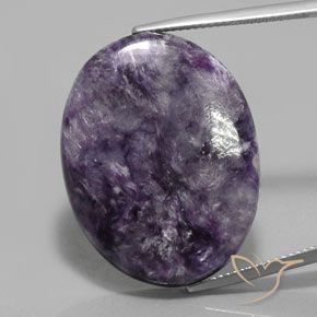 29.5 ct Oval Charoite, 29 x 22.5 mm From Russia, Photo A