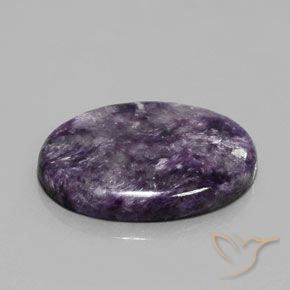 29.50 ct Violet Charoite Stone, Natural Charoite in Oval Cabochon Shape for Sale