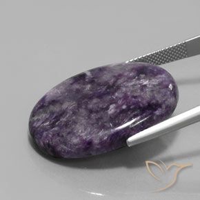 Charoite Gemstone in 30 x 22 mm (calibrated) Size for Sale, Charoite Stone in Mauve Violet Color