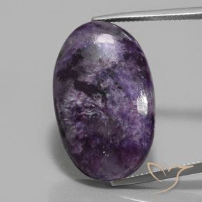 28.58 ct Oval Charoite, 28.4 x 17.7 mm From Russia, Photo A