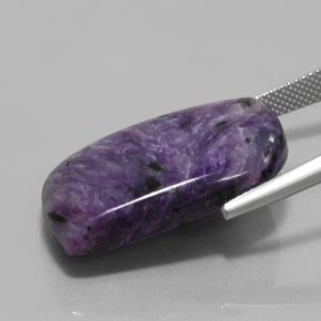 Charoite Gemstone in 27.3 x 17.7 mm Size for Sale, Charoite Stone in Violet Color