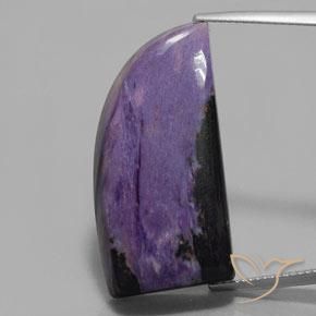 29.81 ct Fancy Charoite, 29.4 x 15.2 mm From Russia, Photo A
